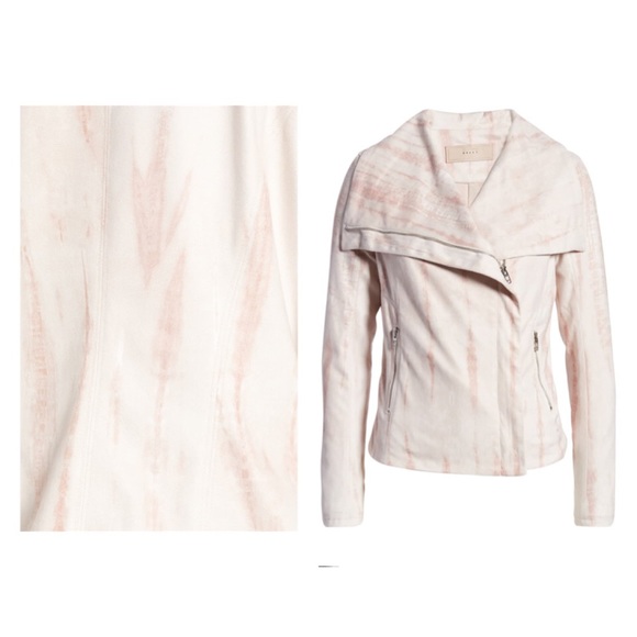 NWT Blank NYC Tie Dye Faux Suede Drape Front Jacket Size XS $108 - Picture 3 of 7